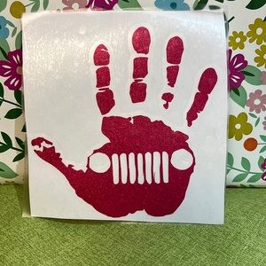 🖐- Jeep decal different colors available 🌊🏖⭐️